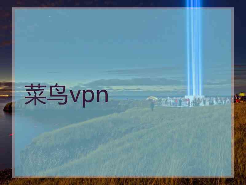 菜鸟vpn 菜鸟vpn