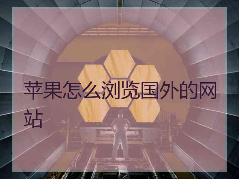苹果怎么浏览国外的网站
