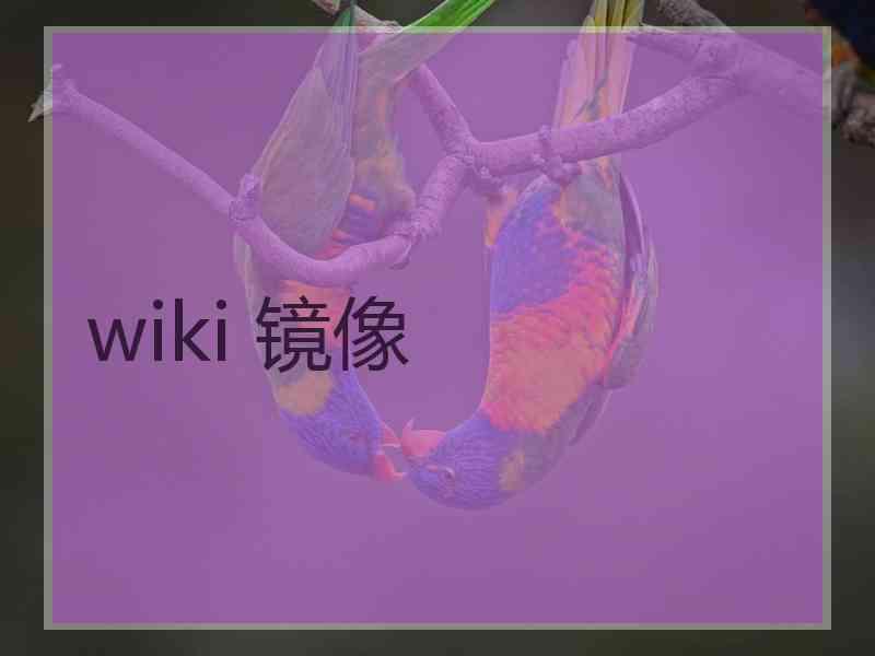 wiki 镜像