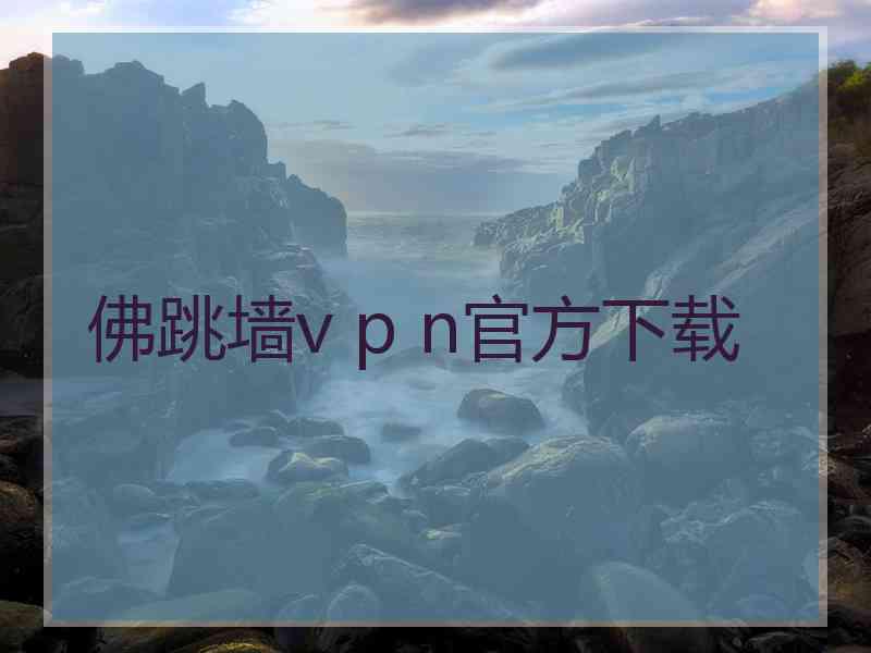 佛跳墙v p n官方下载