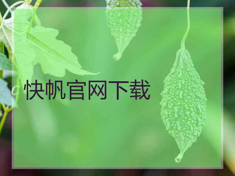 快帆官网下载