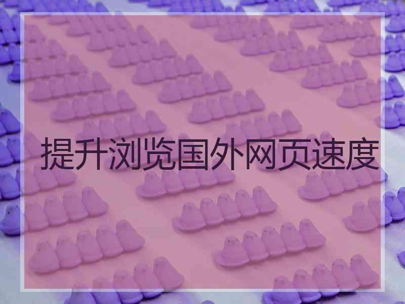 提升浏览国外网页速度