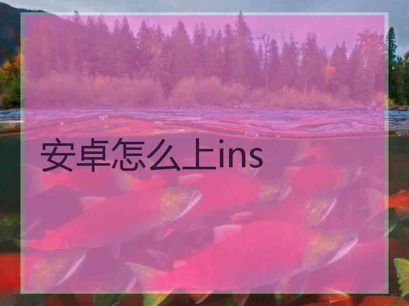 安卓怎么上ins