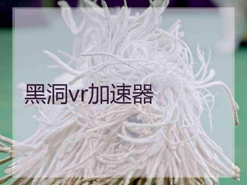 黑洞vr加速器