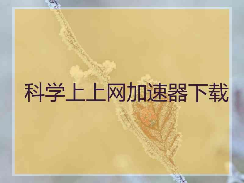 科学上上网加速器下载