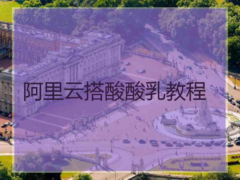 阿里云搭酸酸乳教程