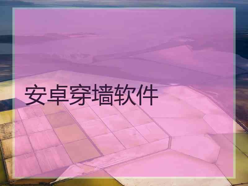 安卓穿墙软件
