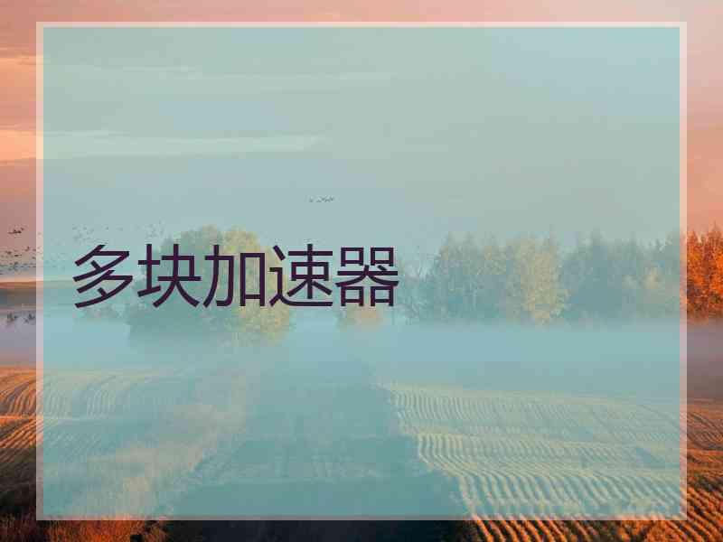 多块加速器