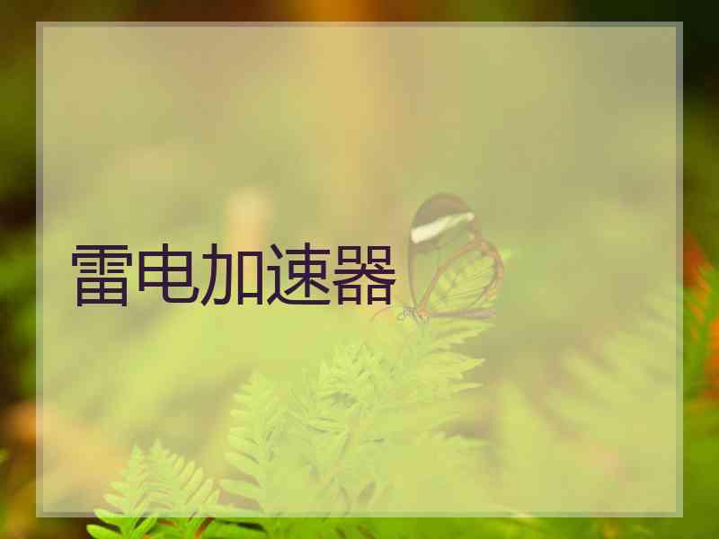 雷电加速器