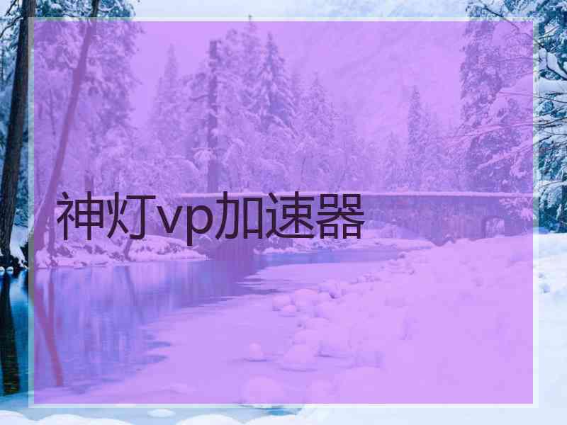 神灯vp加速器