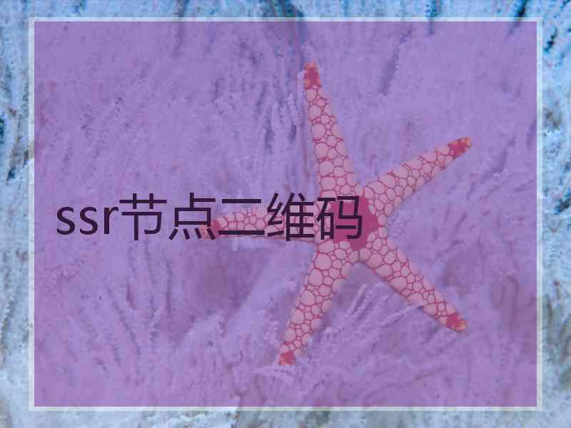 ssr节点二维码