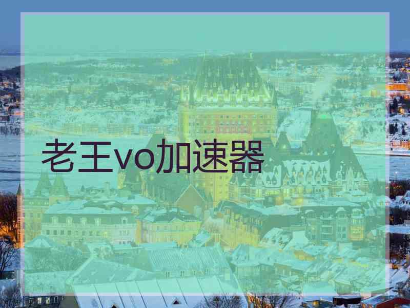 老王vo加速器