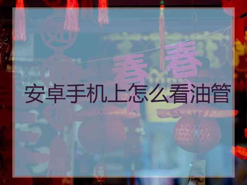 安卓手机上怎么看油管