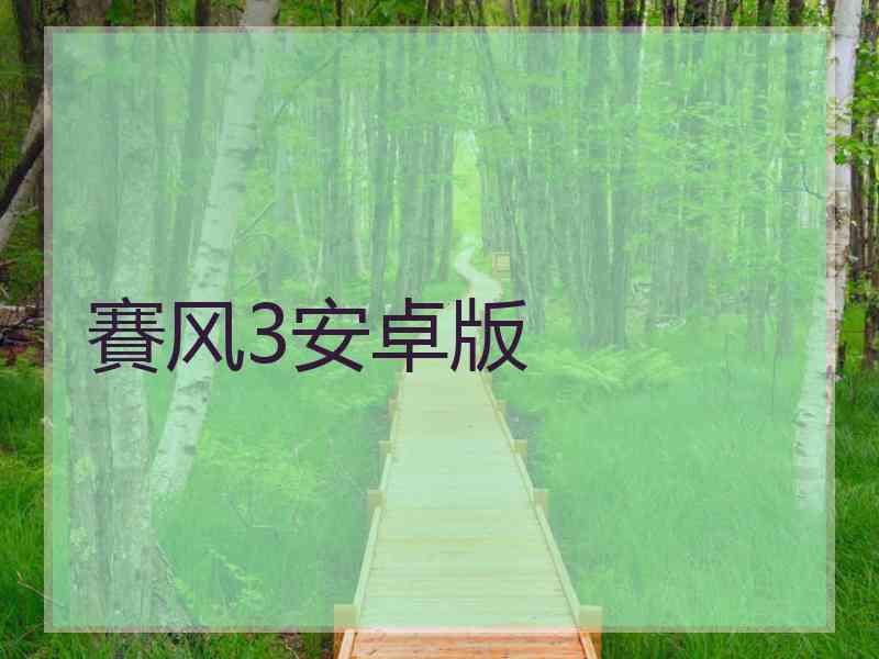 賽风3安卓版
