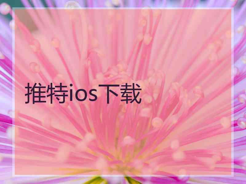 推特ios下载