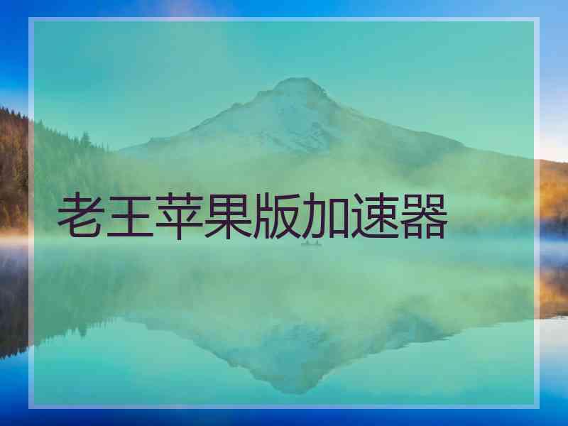 老王苹果版加速器