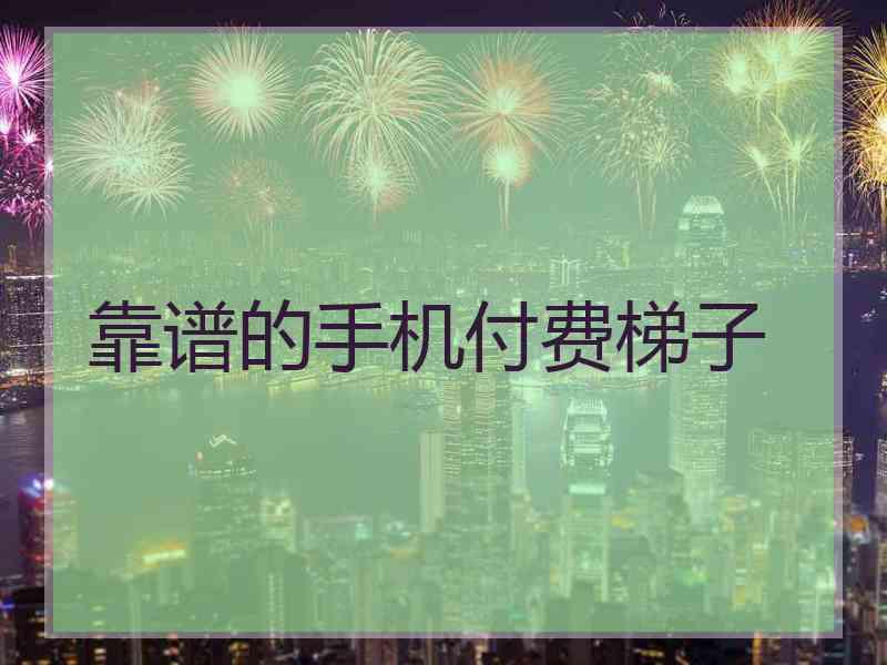 靠谱的手机付费梯子